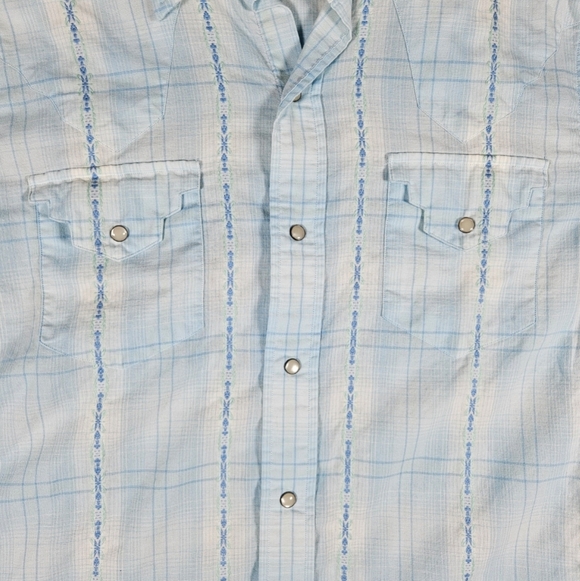 Vintage Polo By Ralph Lauren Pearl Snap Western Shirt / Mens Size Medium - Picture 6 of 9